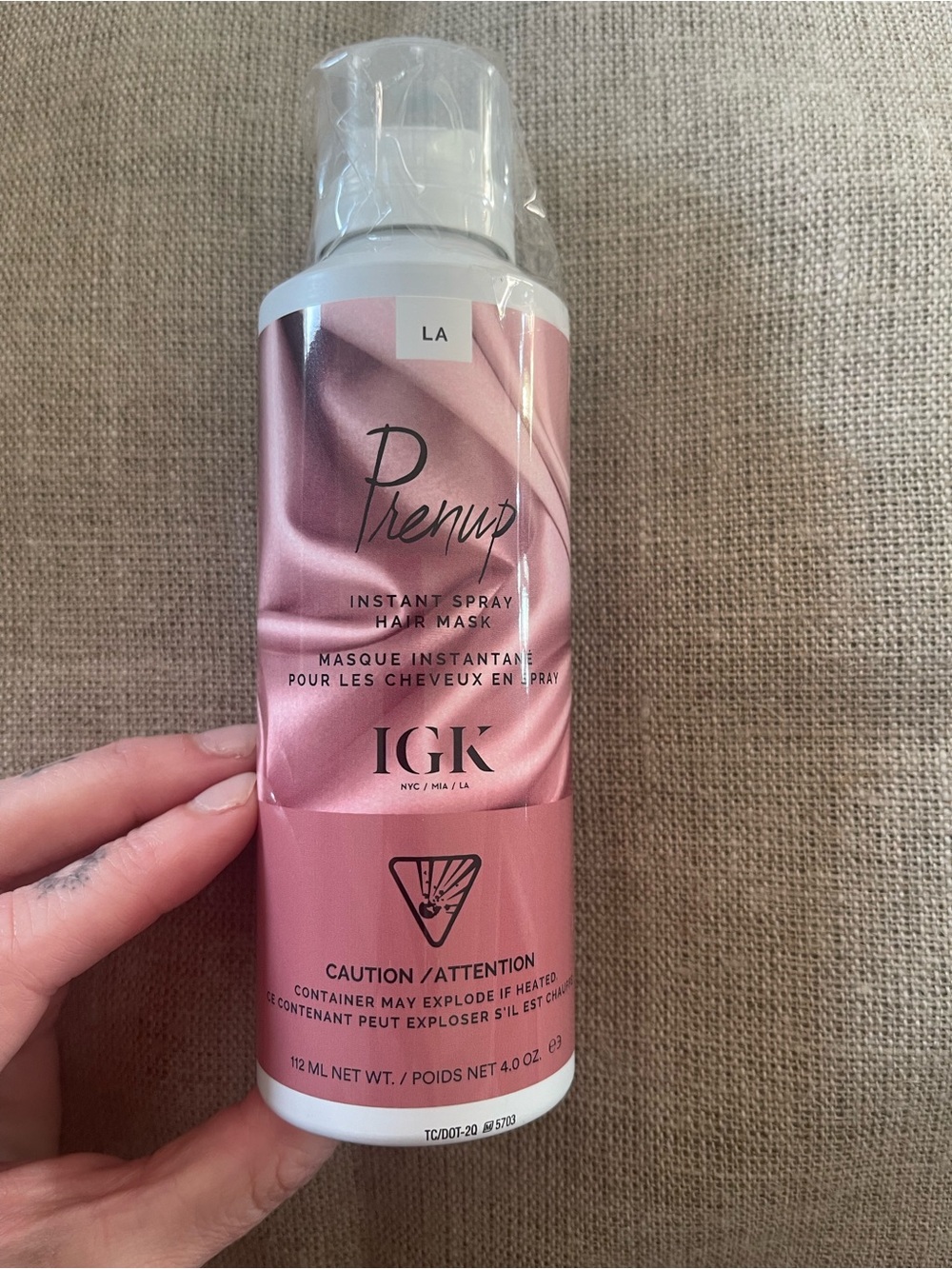 IGK Prenup Instant Spray Hair Mask - Rose Pink